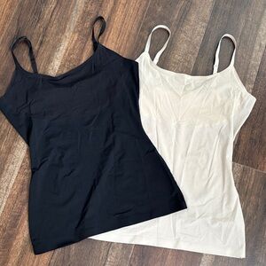 SPANX Black and Cream Camisole Duo